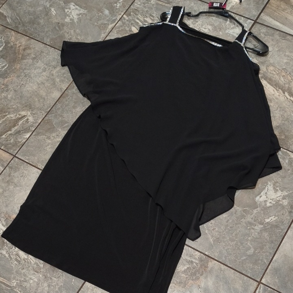 Glamour Black Midi Dress